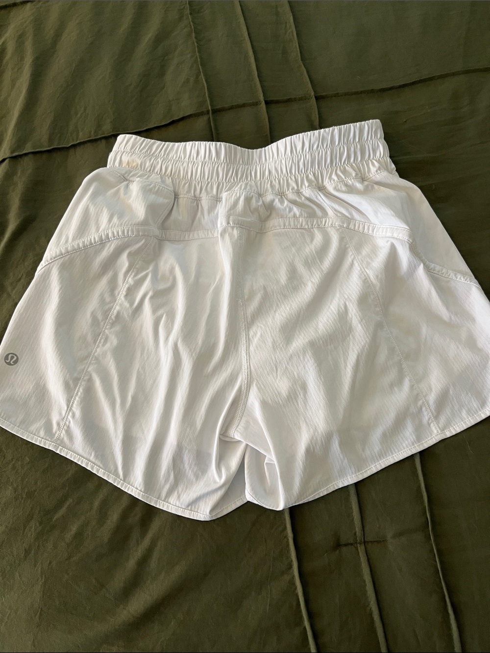 lululemon athletica track that White Women's Running Shorts HR 4” inseam - Picture 3 of 10